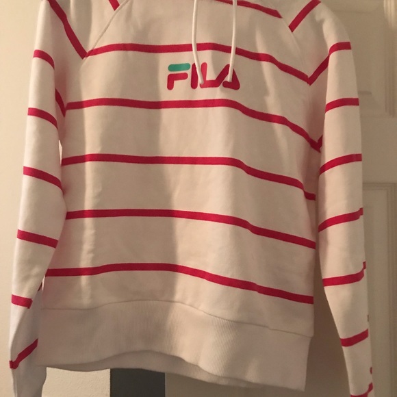 Brand new Fila striped hoodie sz Small - Picture 2 of 4